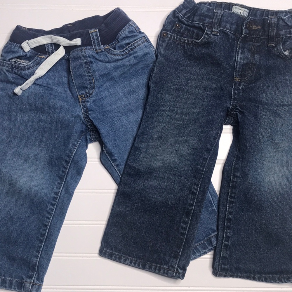 2 pairs of 18m jeans Carters and Childrens Place